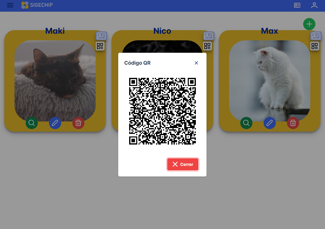 Interfaz de Generación QR y Escaneo Móvil